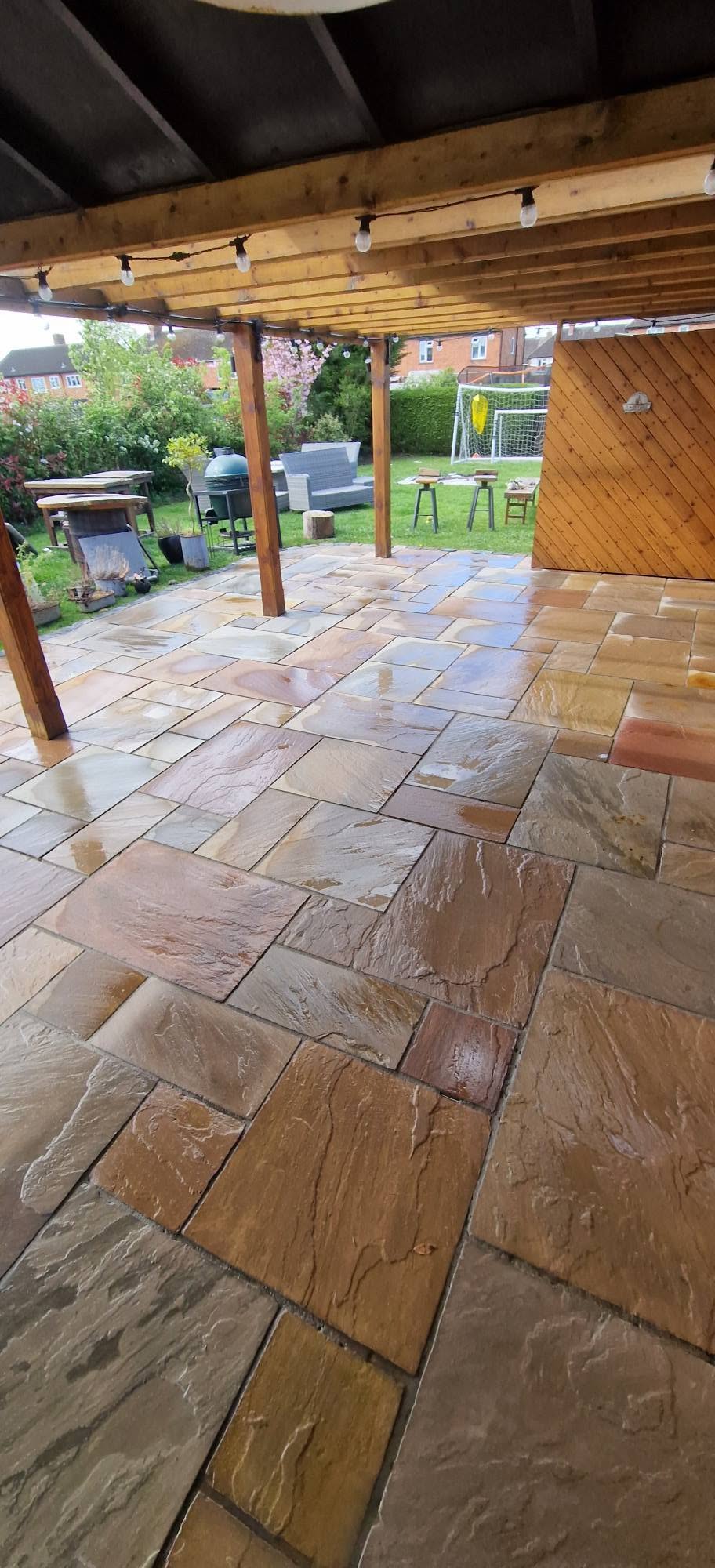 Patio Restoration by Beas Knees Pressure Washing in Redditch, Worcestershire